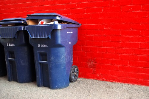 Recycling process of construction waste from skips