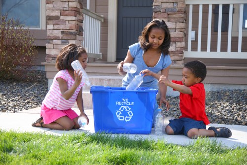 Recycling process for waste from Canary Wharf skips