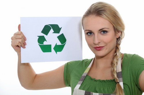 Proper disposal of construction waste in an urban area